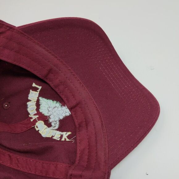 Lemon Creek Winery Slideback Hat Red Adjustable Embroidered Logo Grapes - Picture 10 of 11